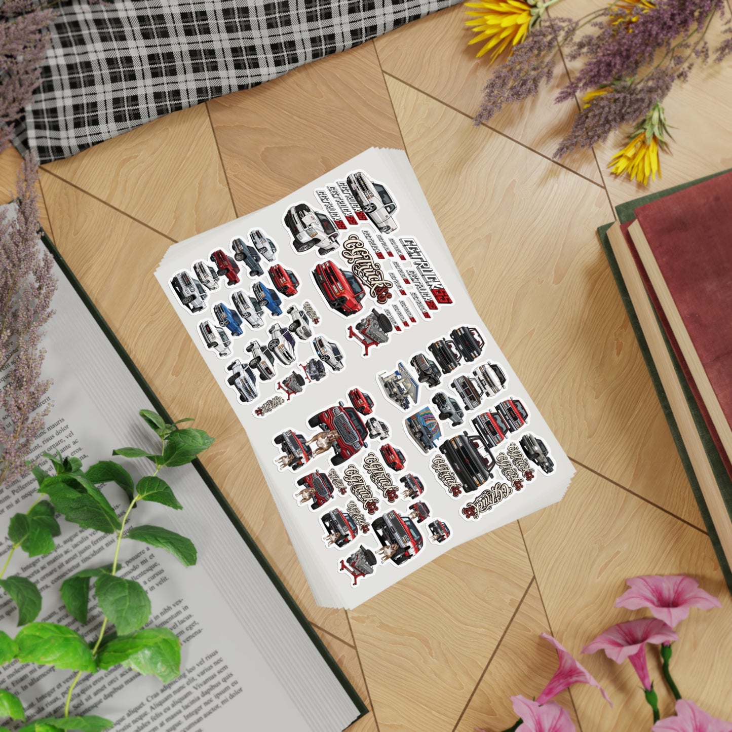 Holographic Truck Sticker Sheet Bundle — 10-Piece Car & Pickup Decals