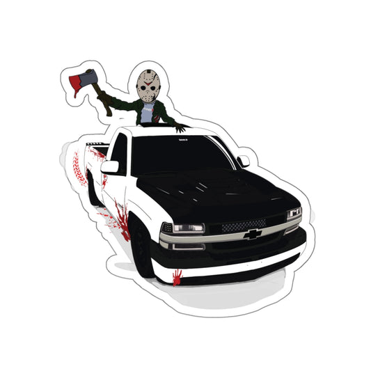 Friday the 13th Jason solo Die-Cut Stickers