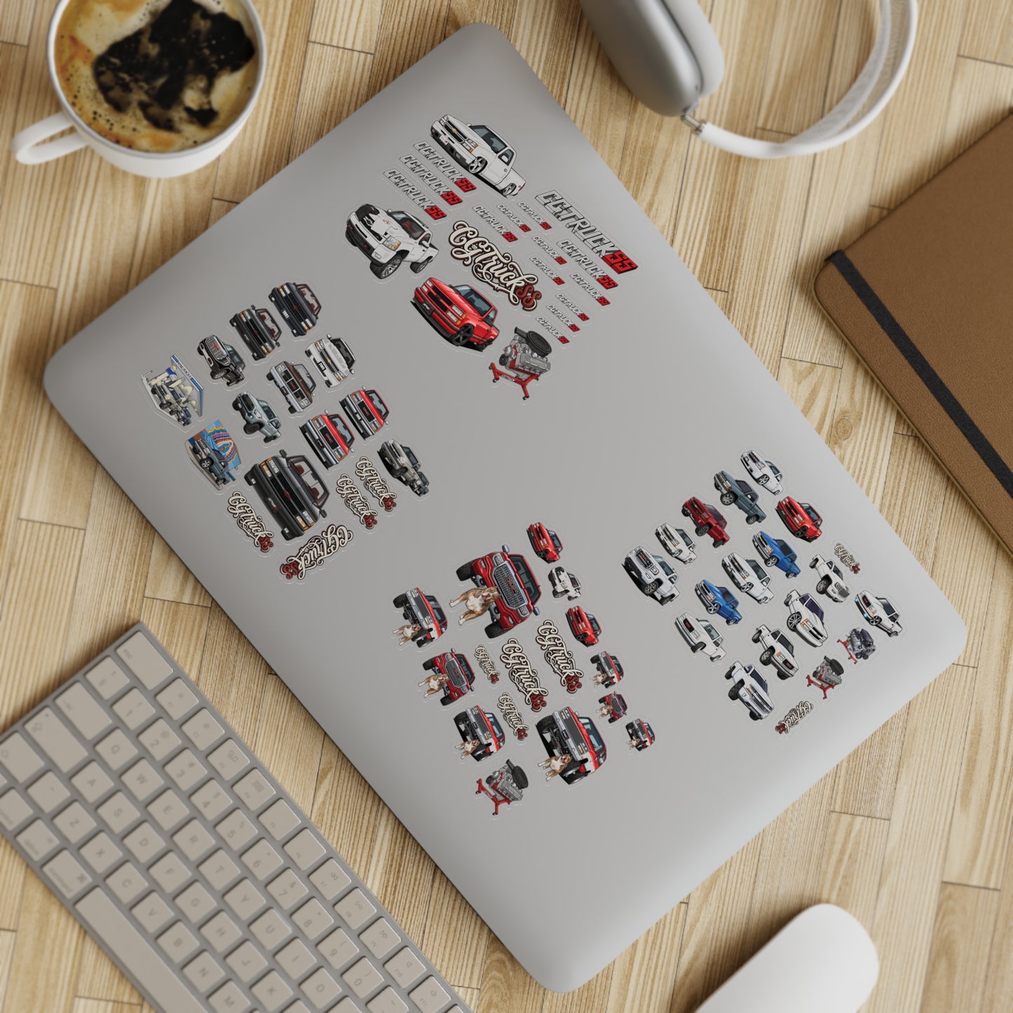 Holographic Truck Sticker Sheet Bundle — 10-Piece Car & Pickup Decals