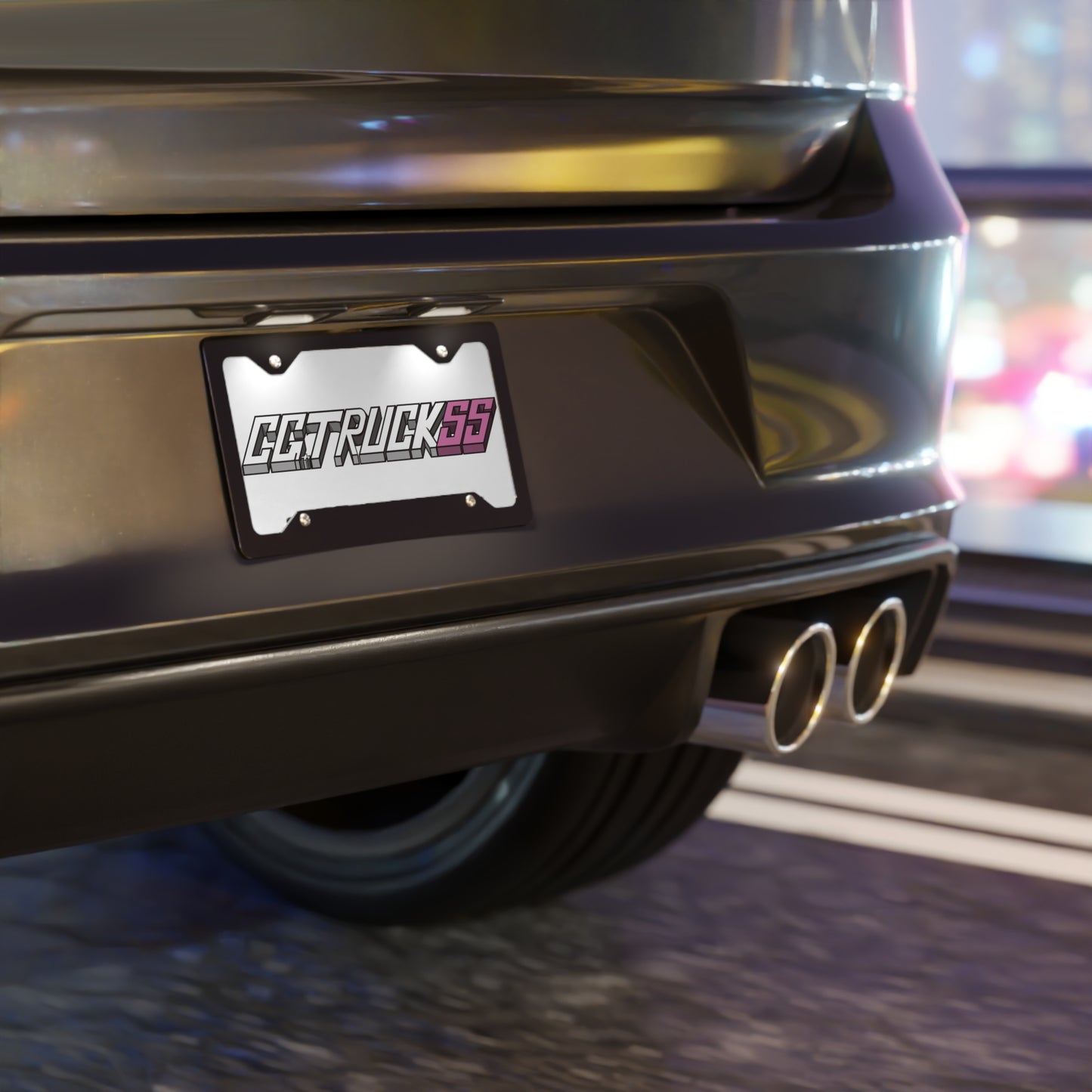 Pink Bogo Vanity Plate