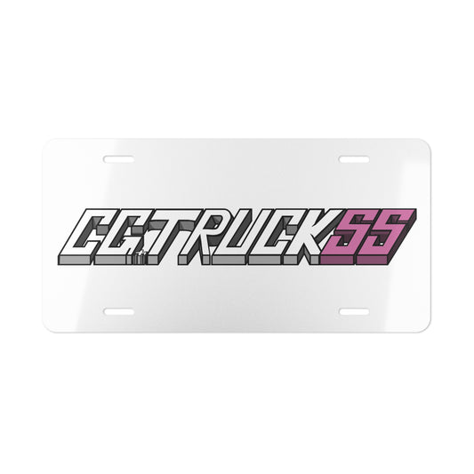 Pink Bogo Vanity Plate