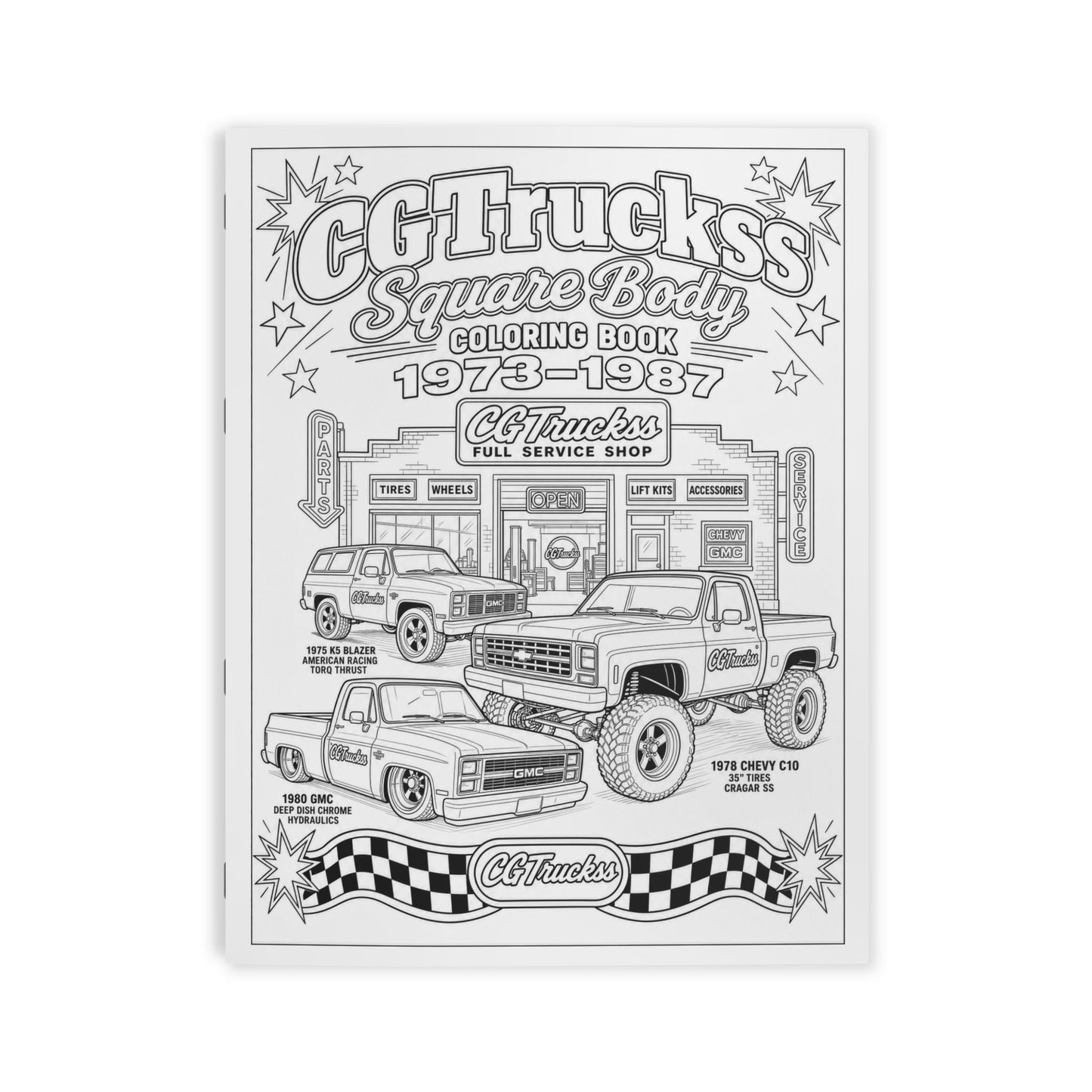 CGTruckss Square Body Coloring Book 1973 - 1987