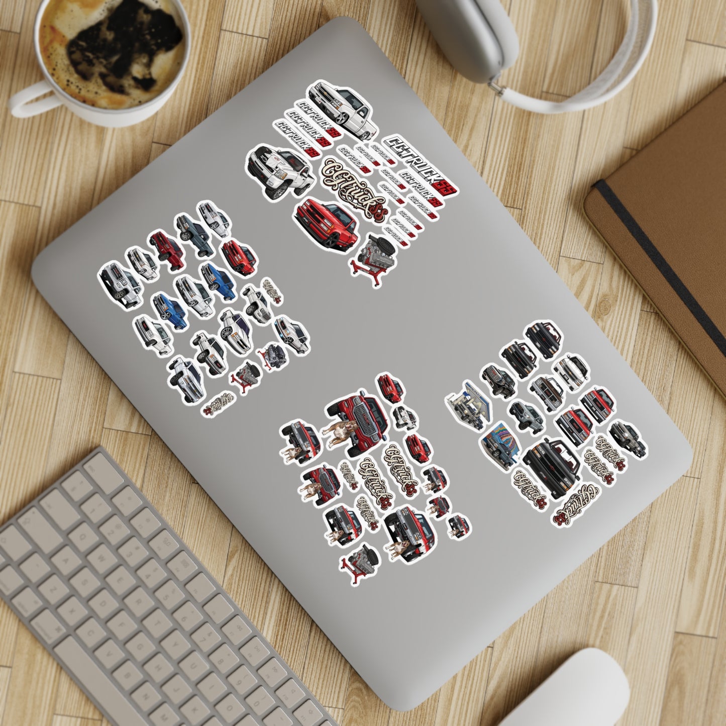 Holographic Truck Sticker Sheet Bundle — 10-Piece Car & Pickup Decals