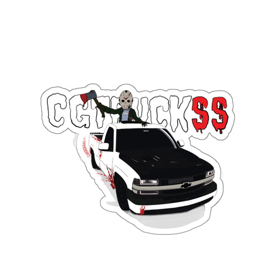 CGtruckss X Friday the 13th Jason Die-Cut Stickers