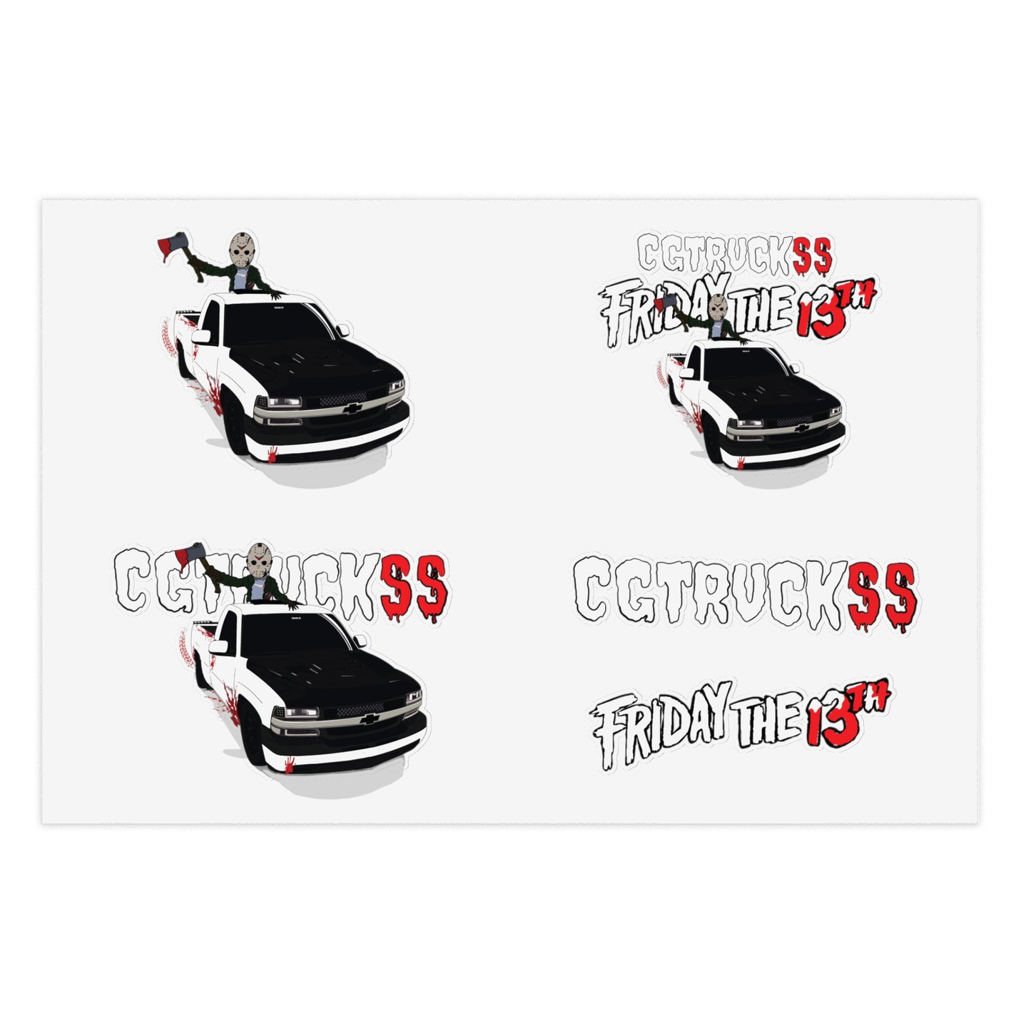 Friday the 13th Spooky Set #3 Sticker Sheets