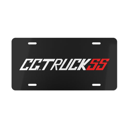 Red CGTruckss vanity plate