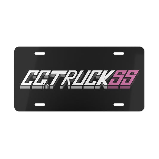 Pink Bogo Vanity Plate