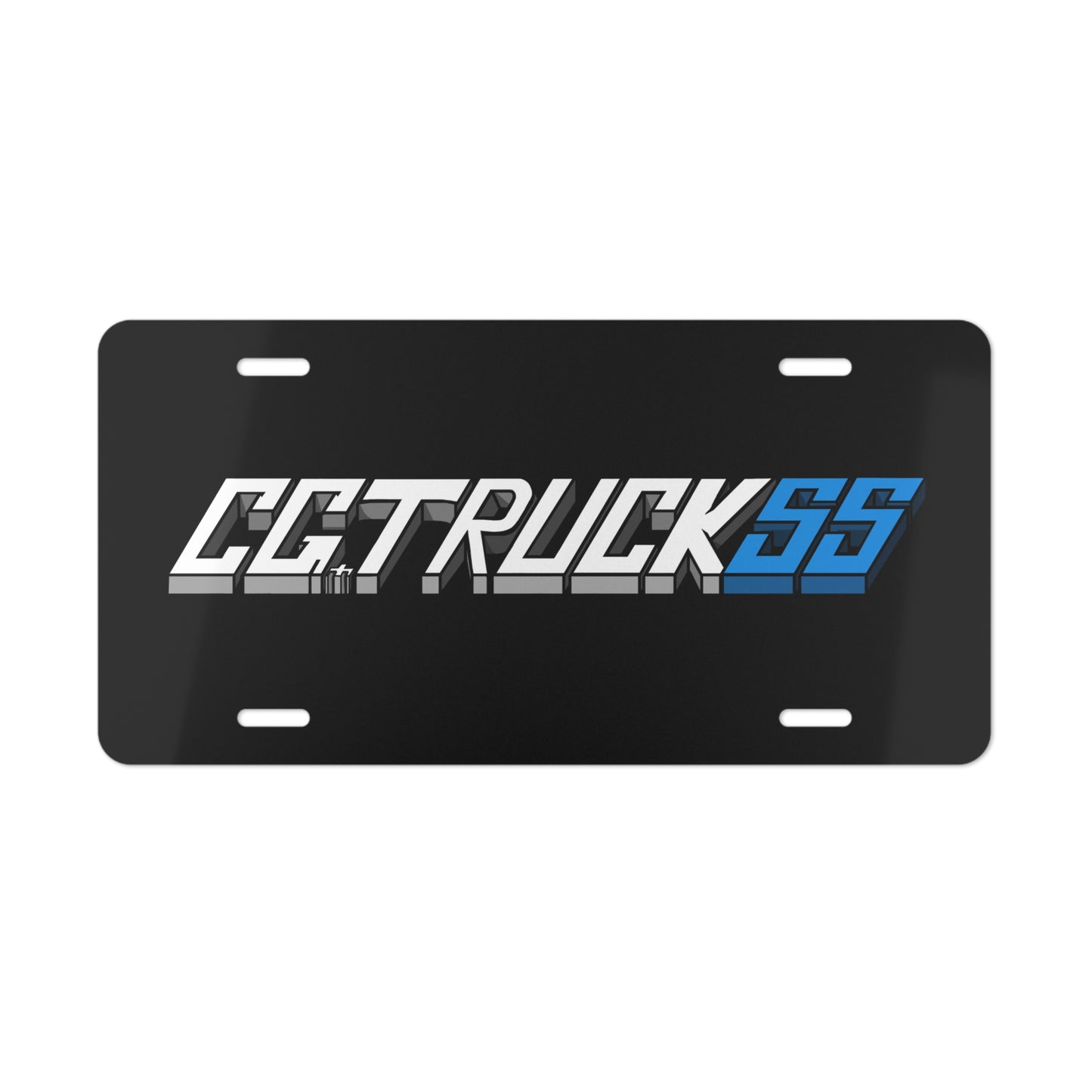 Blue CGTRUCKSS step down bogo vanity plate