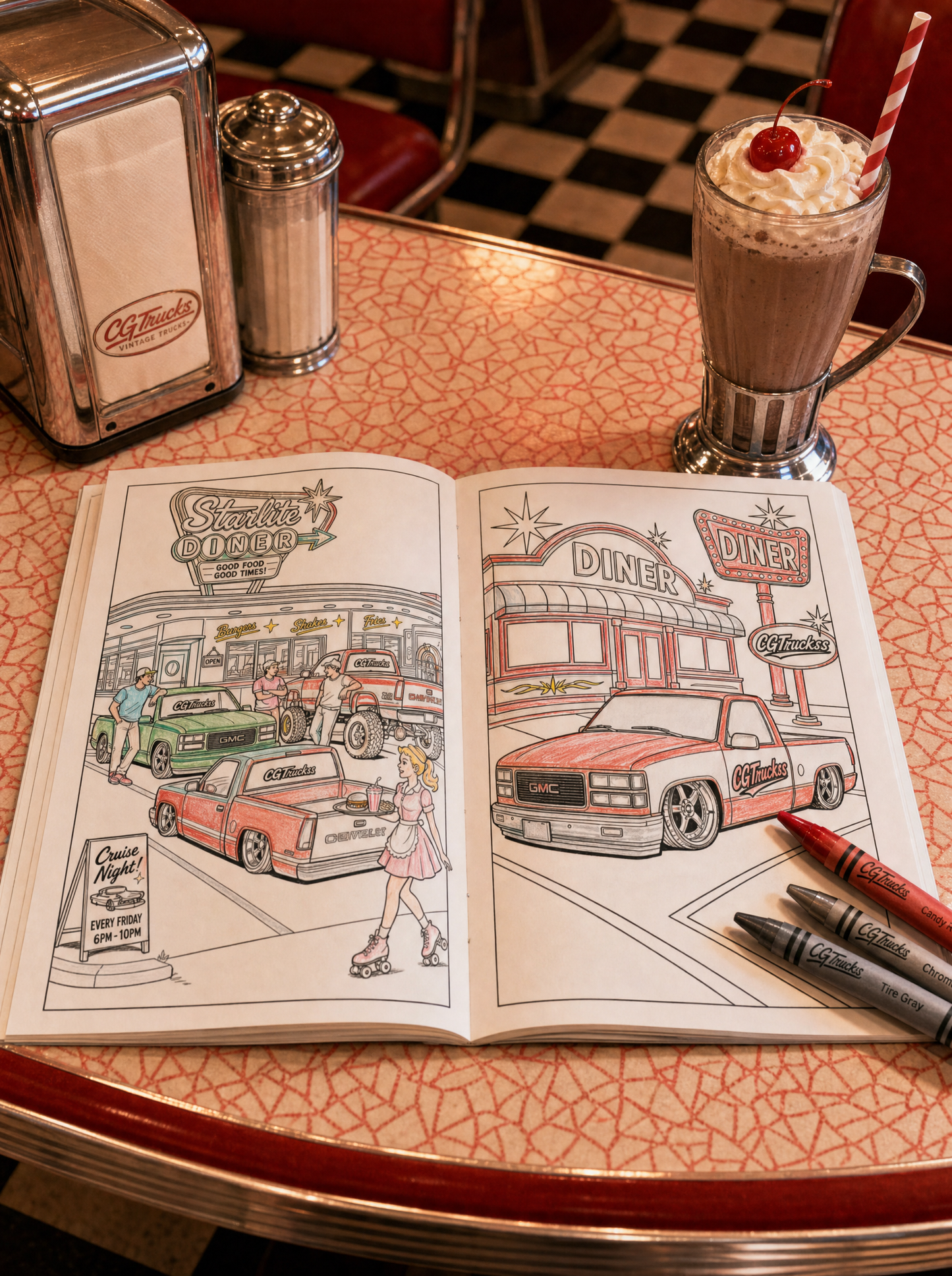 CGTruckss OBS Single Cab Coloring Book 1988–1998