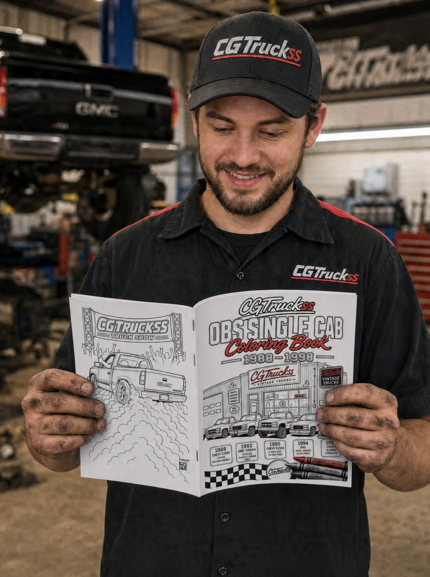 CGTruckss OBS Single Cab Coloring Book 1988–1998