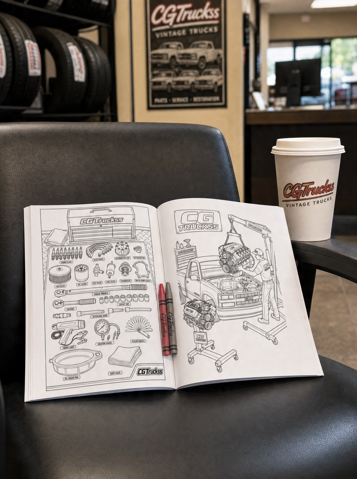 CGTruckss OBS Single Cab Coloring Book 1988–1998