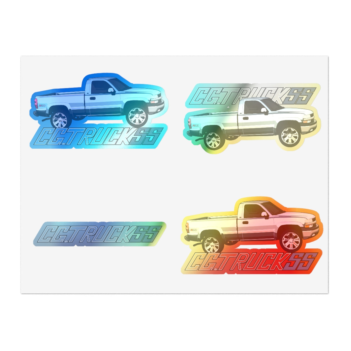 @Erick_z71 X CGTruckss Blue Sticker Sheets