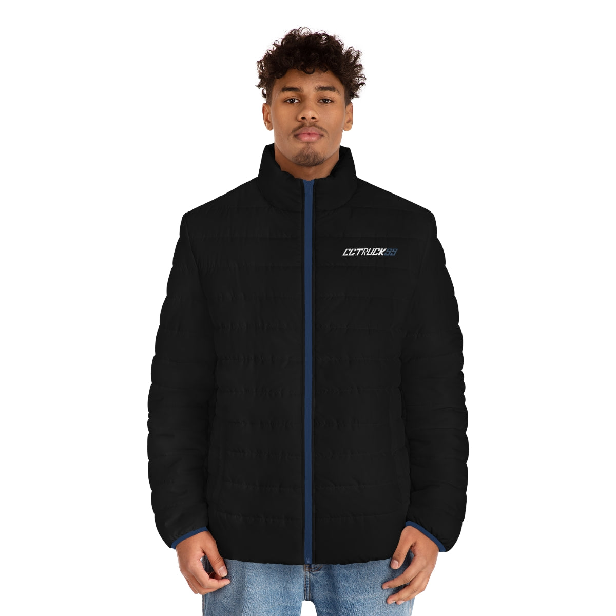 Blue CGtruckss Bogo Men's Puffer Jacket (Navy)