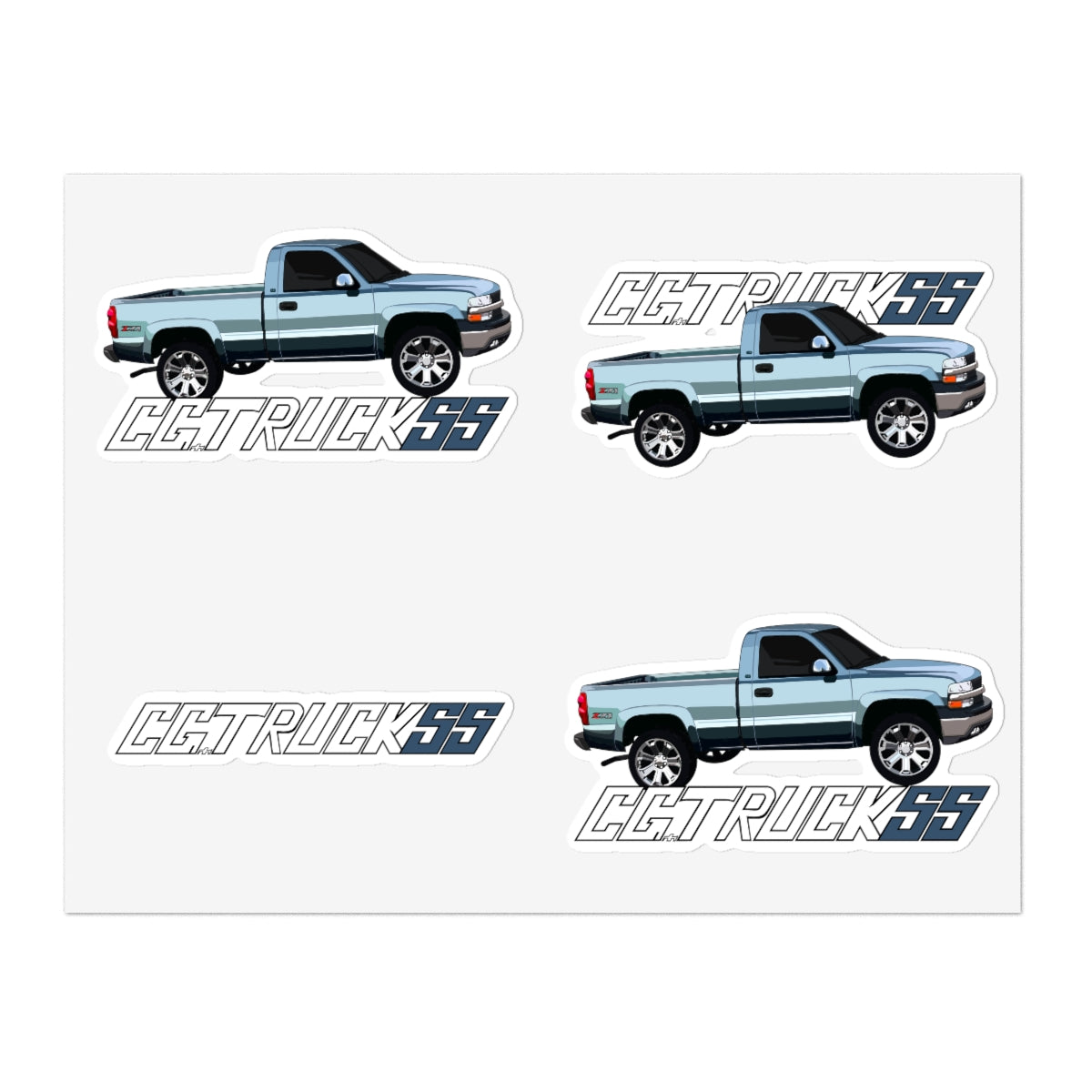 @Erick_z71 X CGTruckss Blue Sticker Sheets