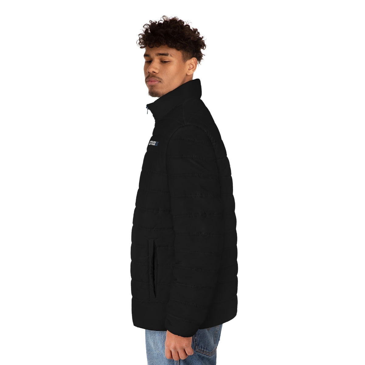 Blue CGtruckss Bogo Men's Puffer Jacket (Navy)