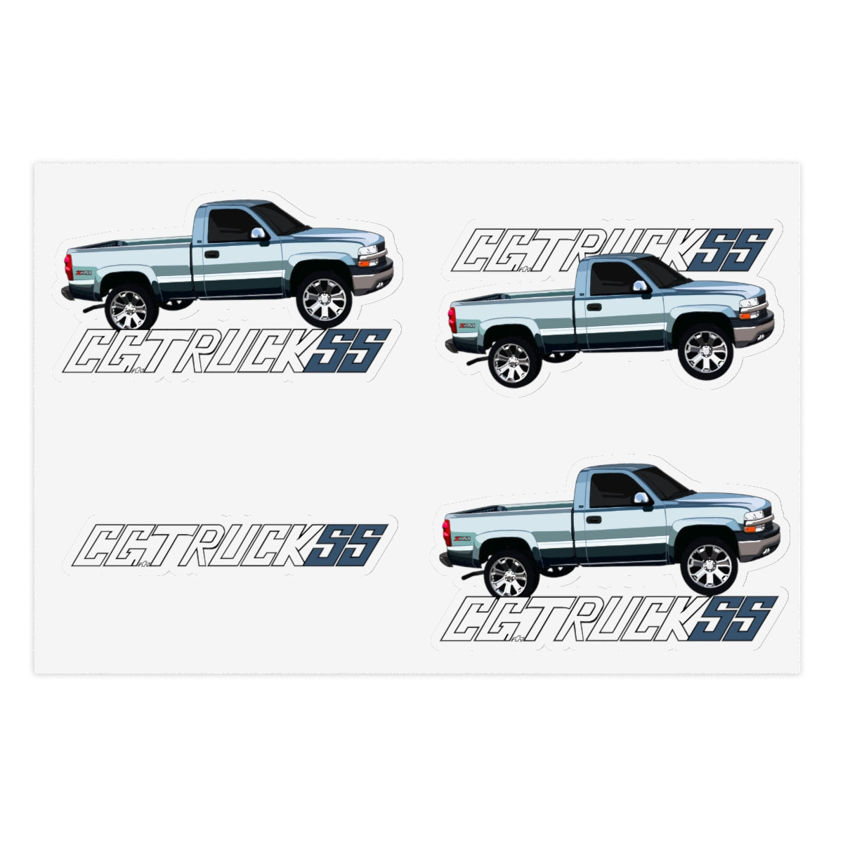 @Erick_z71 X CGTruckss Blue Sticker Sheets